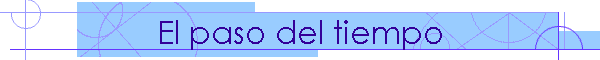 El paso del tiempo